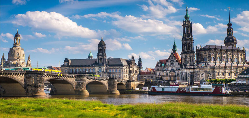 Die Kunst- und Kulturmetropole Dresden an der Elbe